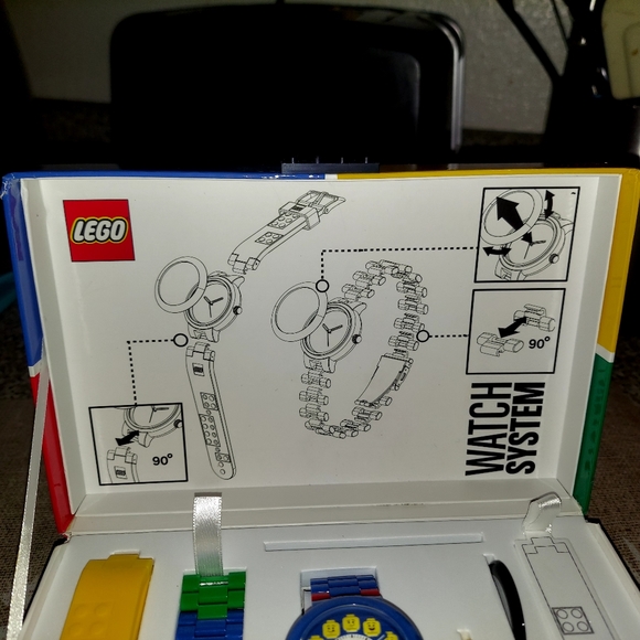 LEGO WATCH SYSTEM Adult Watches Fun Club Blue Yellow Super Rare - Picture 4 of 11